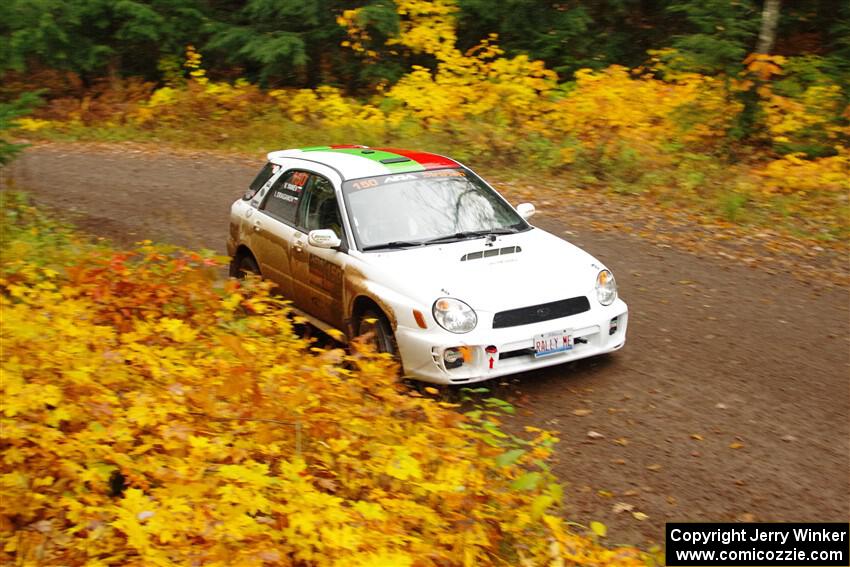 Ivo Draganov / Vladimir Yanev Subaru WRX Wagon on SS3, Bob Lake I.