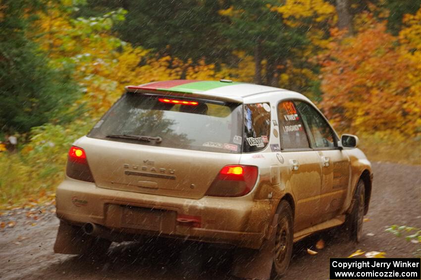 Ivo Draganov / Vladimir Yanev Subaru WRX Wagon on SS3, Bob Lake I.