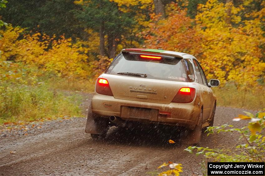 Ivo Draganov / Vladimir Yanev Subaru WRX Wagon on SS3, Bob Lake I.