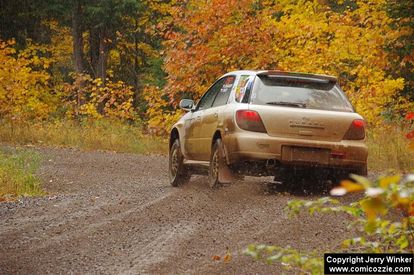 Ivo Draganov / Vladimir Yanev Subaru WRX Wagon on SS3, Bob Lake I.