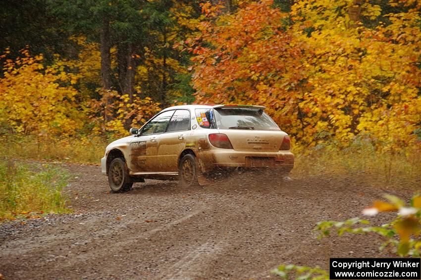 Ivo Draganov / Vladimir Yanev Subaru WRX Wagon on SS3, Bob Lake I.