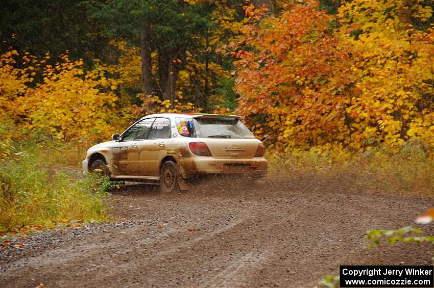 Ivo Draganov / Vladimir Yanev Subaru WRX Wagon on SS3, Bob Lake I.