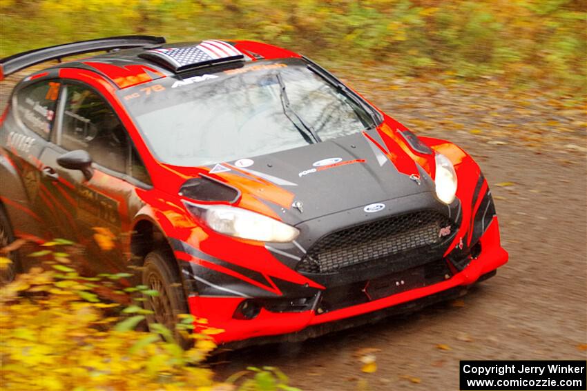 Dave Wallingford / Leanne Junnila Ford Fiesta R5 on SS3, Bob Lake I.