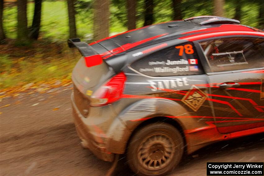 Dave Wallingford / Leanne Junnila Ford Fiesta R5 on SS3, Bob Lake I.