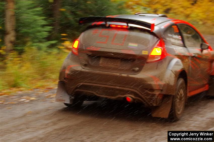 Dave Wallingford / Leanne Junnila Ford Fiesta R5 on SS3, Bob Lake I.