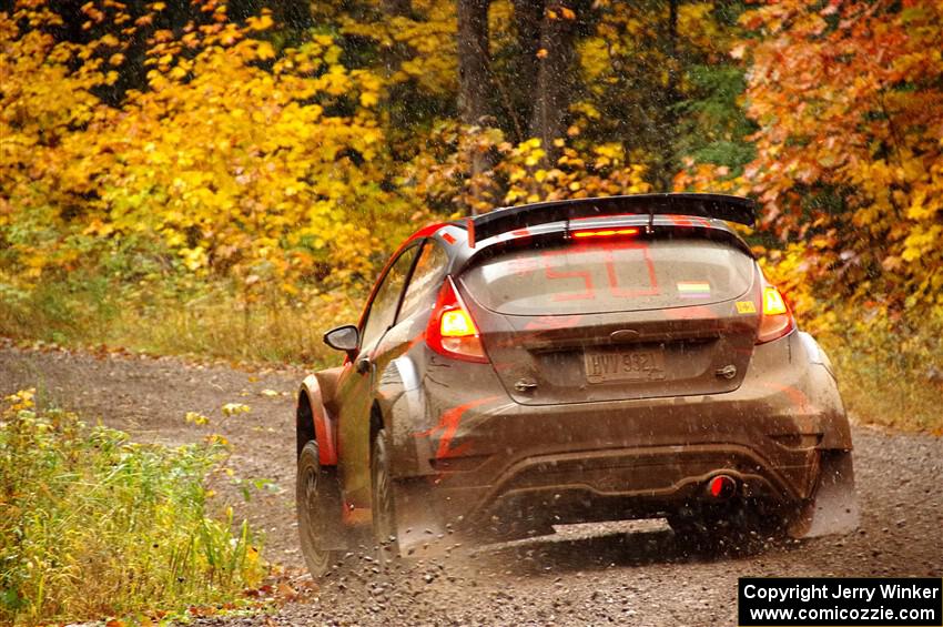 Dave Wallingford / Leanne Junnila Ford Fiesta R5 on SS3, Bob Lake I.