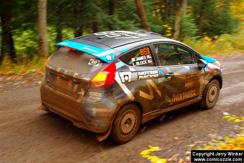 Lia Block / Matt James Ford Fiesta on SS3, Bob Lake I.