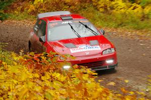 Vivian Campbell / Michael Hordijk Honda Civic on SS3, Bob Lake I.