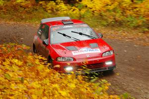 Vivian Campbell / Michael Hordijk Honda Civic on SS3, Bob Lake I.