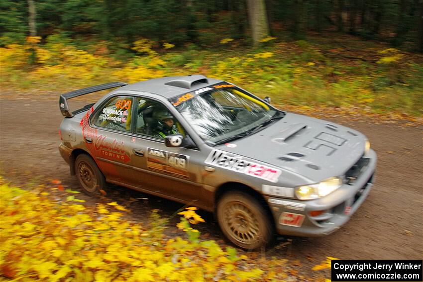 Dylan Gondyke / Sara Nonack Subaru Impreza on SS3, Bob Lake I.