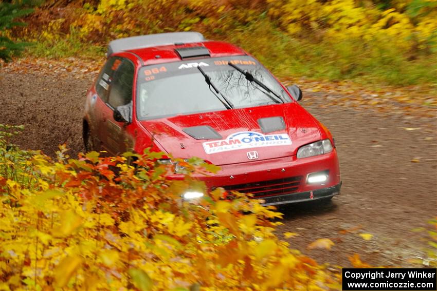 Vivian Campbell / Michael Hordijk Honda Civic on SS3, Bob Lake I.