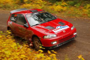 Vivian Campbell / Michael Hordijk Honda Civic on SS3, Bob Lake I.