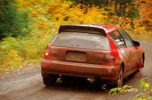 Vivian Campbell / Michael Hordijk Honda Civic on SS3, Bob Lake I.