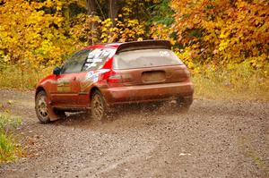 Vivian Campbell / Michael Hordijk Honda Civic on SS3, Bob Lake I.