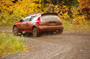 Vivian Campbell / Michael Hordijk Honda Civic on SS3, Bob Lake I.