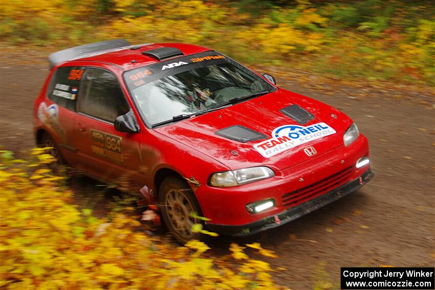 Vivian Campbell / Michael Hordijk Honda Civic on SS3, Bob Lake I.