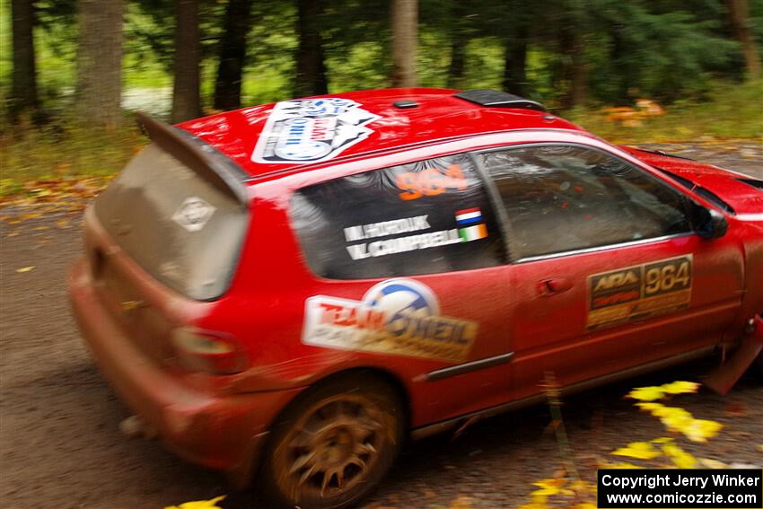 Vivian Campbell / Michael Hordijk Honda Civic on SS3, Bob Lake I.