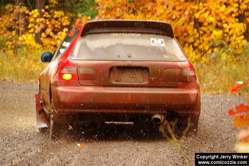 Vivian Campbell / Michael Hordijk Honda Civic on SS3, Bob Lake I.