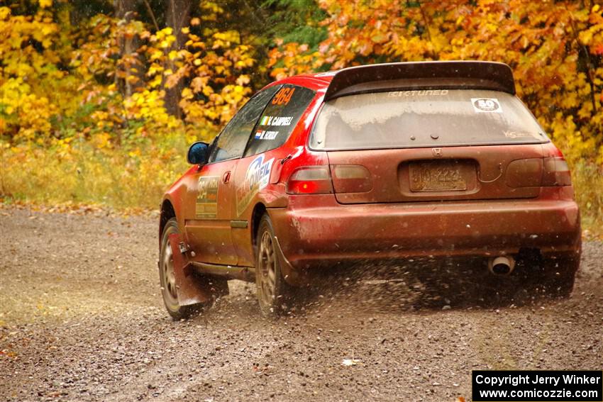 Vivian Campbell / Michael Hordijk Honda Civic on SS3, Bob Lake I.