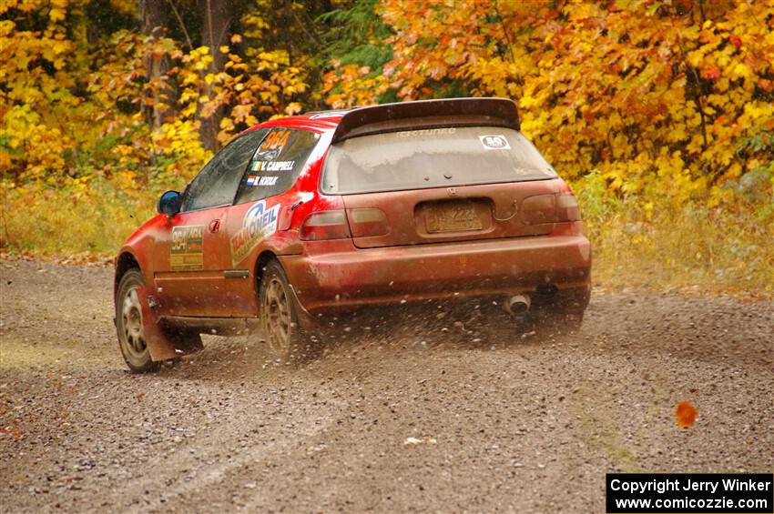 Vivian Campbell / Michael Hordijk Honda Civic on SS3, Bob Lake I.