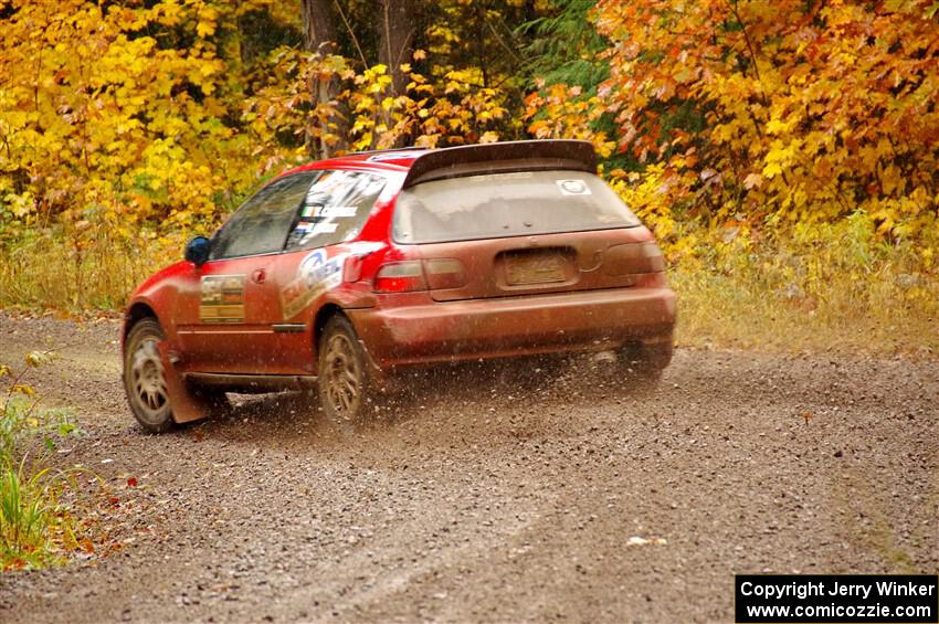 Vivian Campbell / Michael Hordijk Honda Civic on SS3, Bob Lake I.