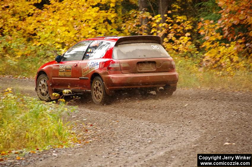 Vivian Campbell / Michael Hordijk Honda Civic on SS3, Bob Lake I.