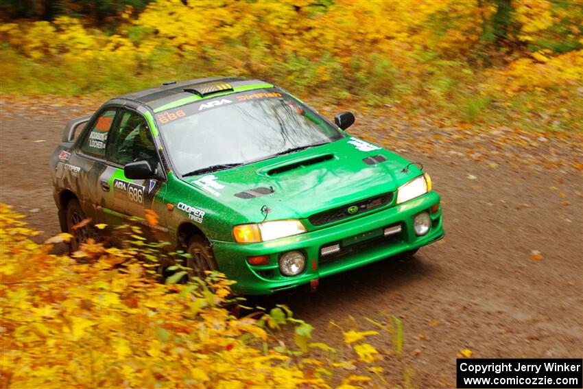 Jordan Locher / Tom Addison Subaru Impreza 2.5RS on SS3, Bob Lake I.