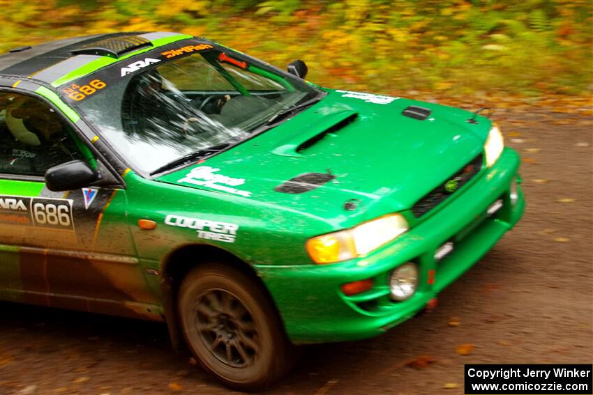 Jordan Locher / Tom Addison Subaru Impreza 2.5RS on SS3, Bob Lake I.