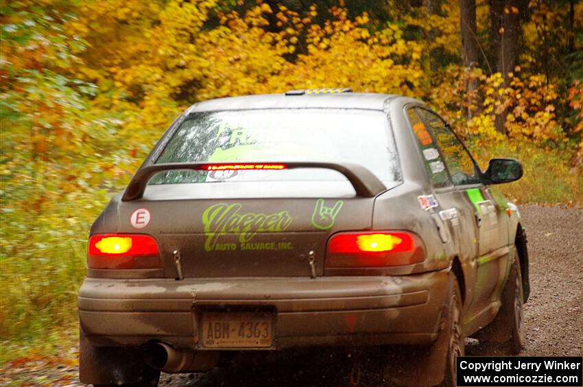 Jordan Locher / Tom Addison Subaru Impreza 2.5RS on SS3, Bob Lake I.