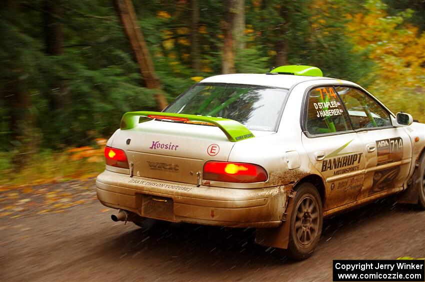 Jordon Haberer / Drew Staples Subaru Impreza on SS3, Bob Lake I.