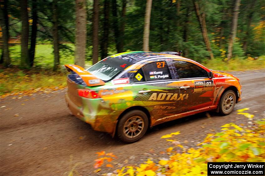 Sumit Panjabi / Stephen Kurey Mitsubishi Lancer Evo X on SS3, Bob Lake I.