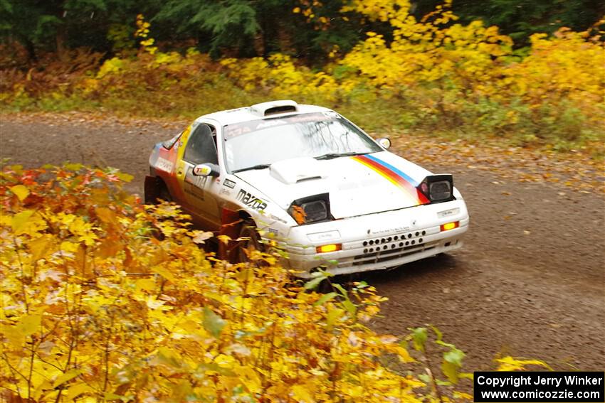 Kevin Schmidt / Kyle Roberts Mazda RX-7 on SS3, Bob Lake I.