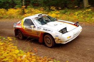 Kevin Schmidt / Kyle Roberts Mazda RX-7 on SS3, Bob Lake I.