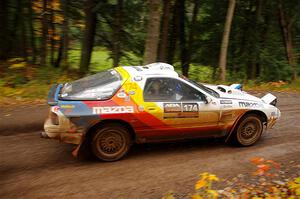 Kevin Schmidt / Kyle Roberts Mazda RX-7 on SS3, Bob Lake I.