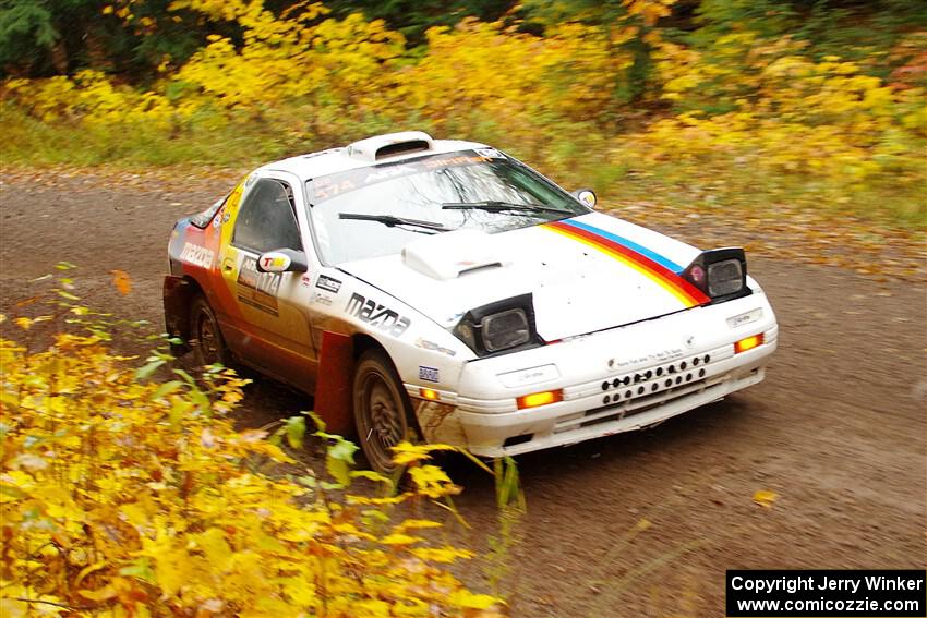 Kevin Schmidt / Kyle Roberts Mazda RX-7 on SS3, Bob Lake I.