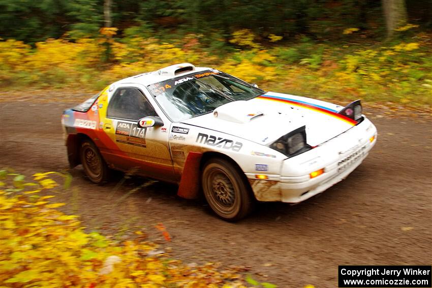 Kevin Schmidt / Kyle Roberts Mazda RX-7 on SS3, Bob Lake I.