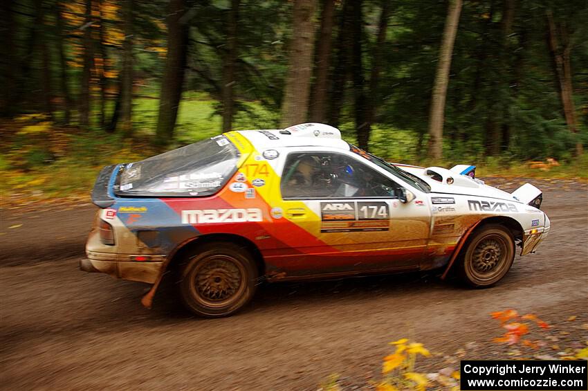 Kevin Schmidt / Kyle Roberts Mazda RX-7 on SS3, Bob Lake I.