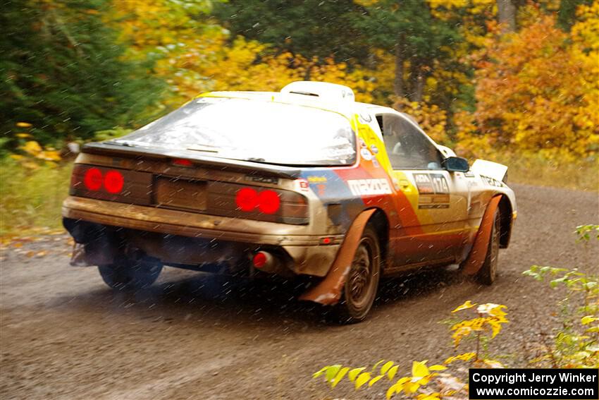 Kevin Schmidt / Kyle Roberts Mazda RX-7 on SS3, Bob Lake I.