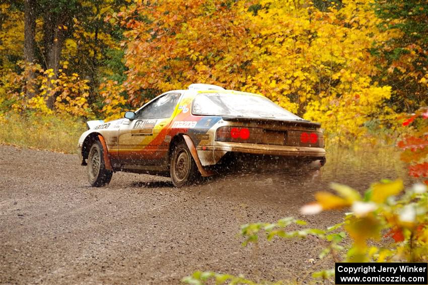 Kevin Schmidt / Kyle Roberts Mazda RX-7 on SS3, Bob Lake I.