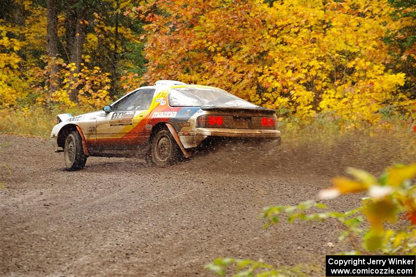 Kevin Schmidt / Kyle Roberts Mazda RX-7 on SS3, Bob Lake I.