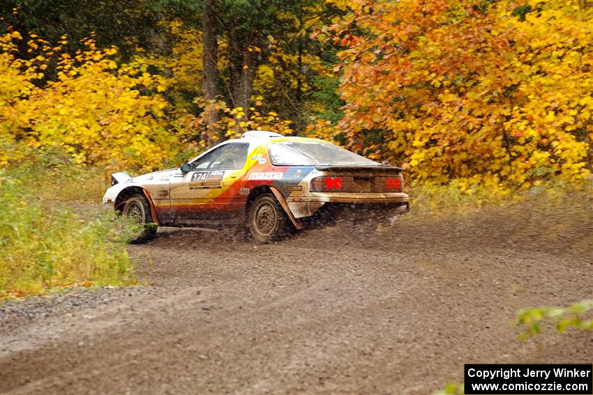 Kevin Schmidt / Kyle Roberts Mazda RX-7 on SS3, Bob Lake I.