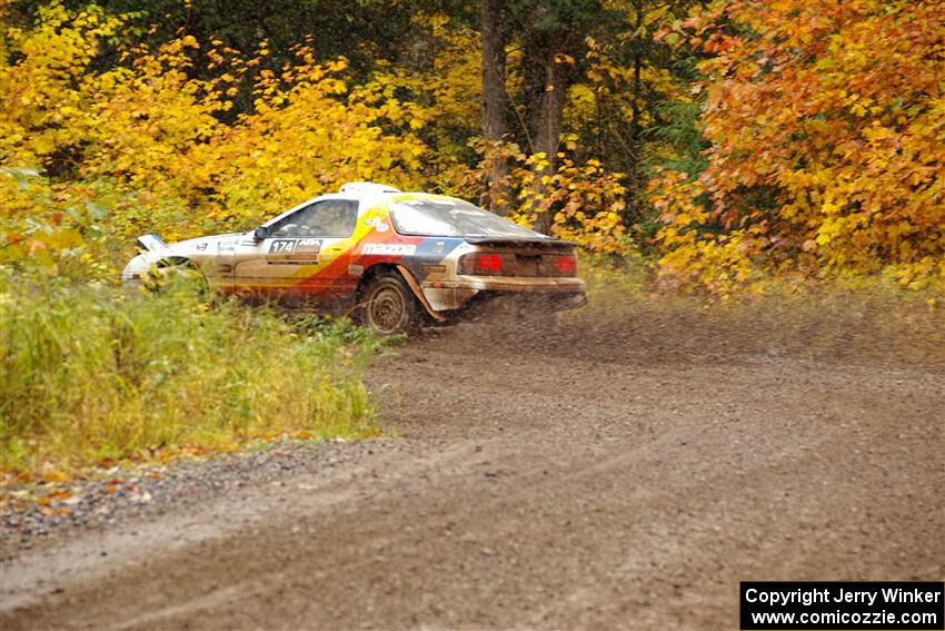 Kevin Schmidt / Kyle Roberts Mazda RX-7 on SS3, Bob Lake I.