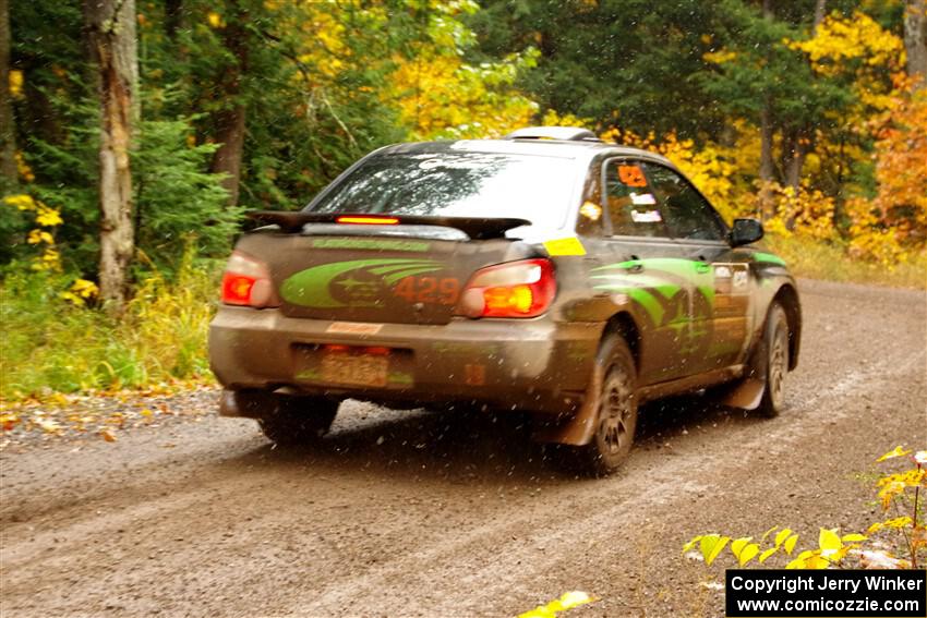 Scott Crouch / Ryan Scott Subaru WRX on SS3, Bob Lake I.