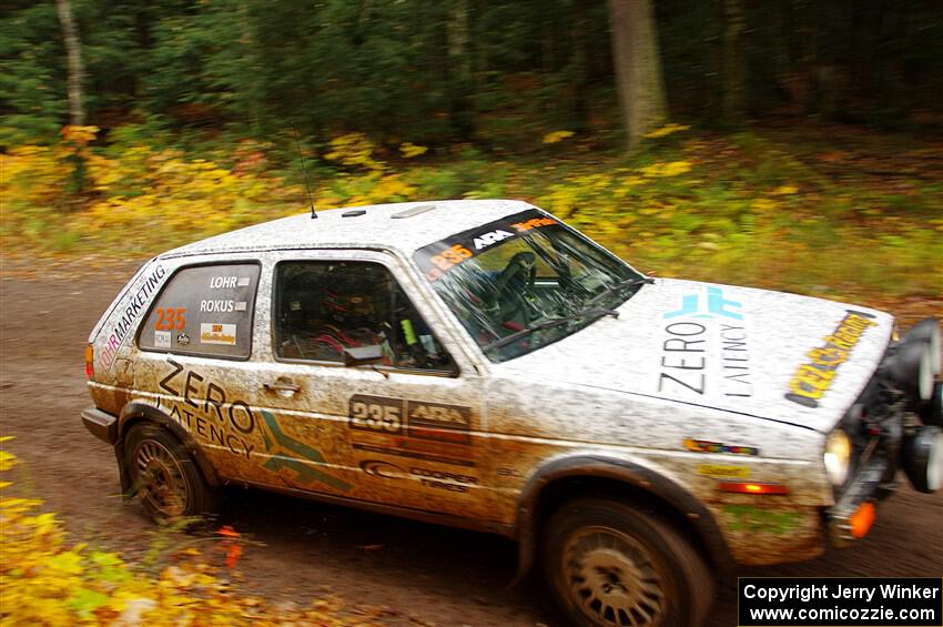 Mark Rokus / Tabitha Lohr VW GTI on SS3, Bob Lake I.