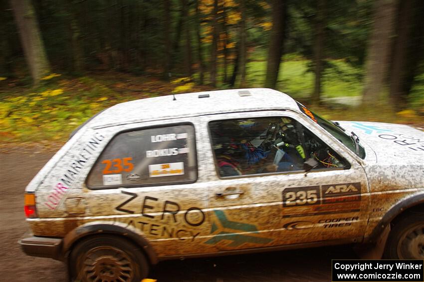 Mark Rokus / Tabitha Lohr VW GTI on SS3, Bob Lake I.