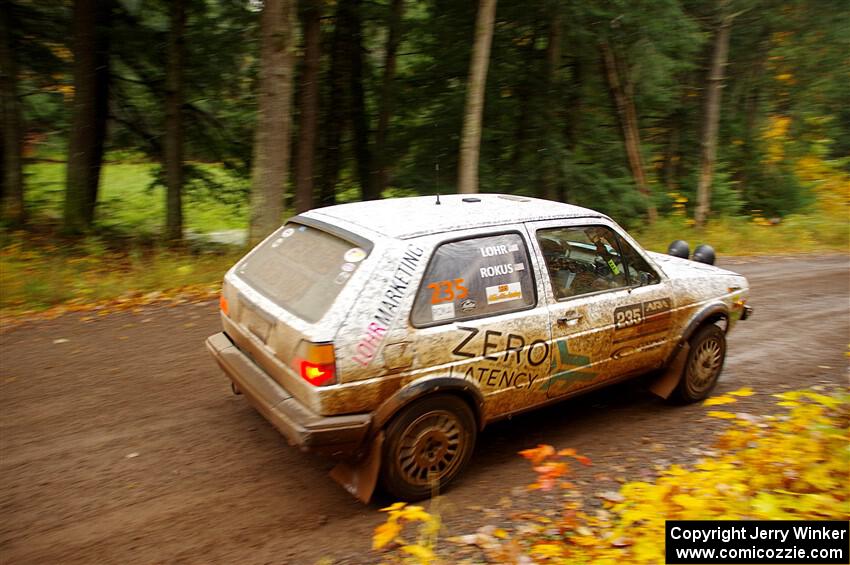 Mark Rokus / Tabitha Lohr VW GTI on SS3, Bob Lake I.