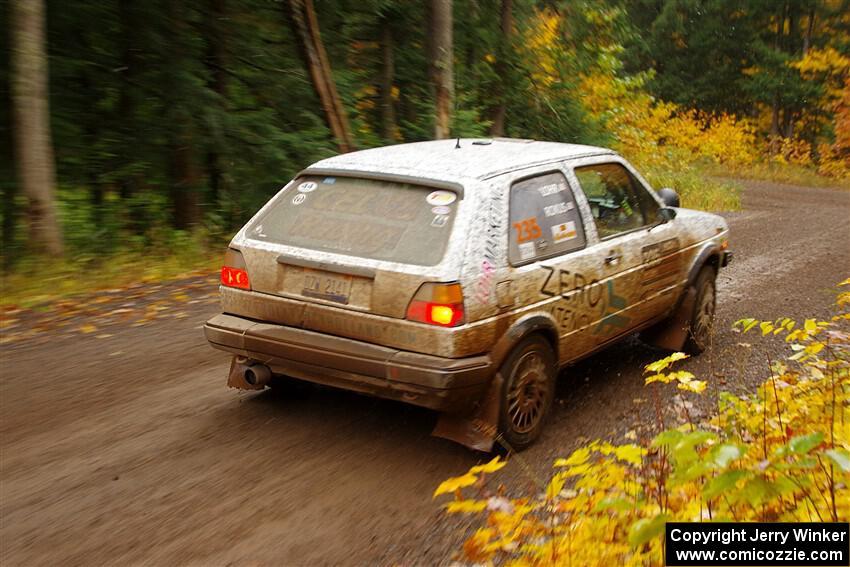 Mark Rokus / Tabitha Lohr VW GTI on SS3, Bob Lake I.