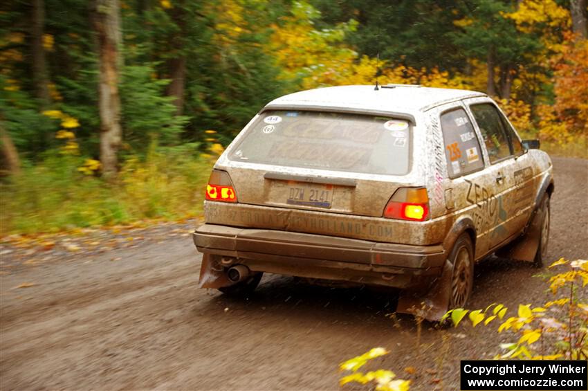 Mark Rokus / Tabitha Lohr VW GTI on SS3, Bob Lake I.