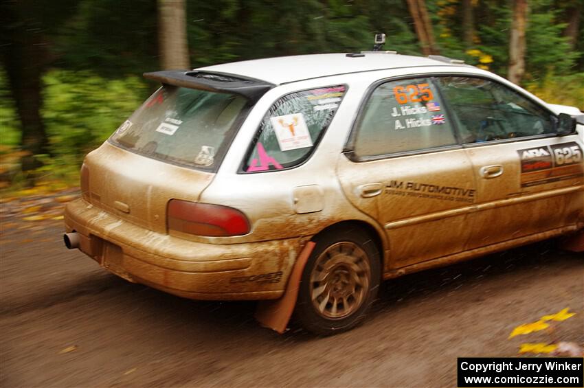 Aidan Hicks / John Hicks Subaru Impreza Wagon on SS3, Bob Lake I.