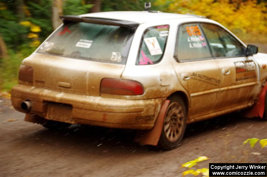 Aidan Hicks / John Hicks Subaru Impreza Wagon on SS3, Bob Lake I.